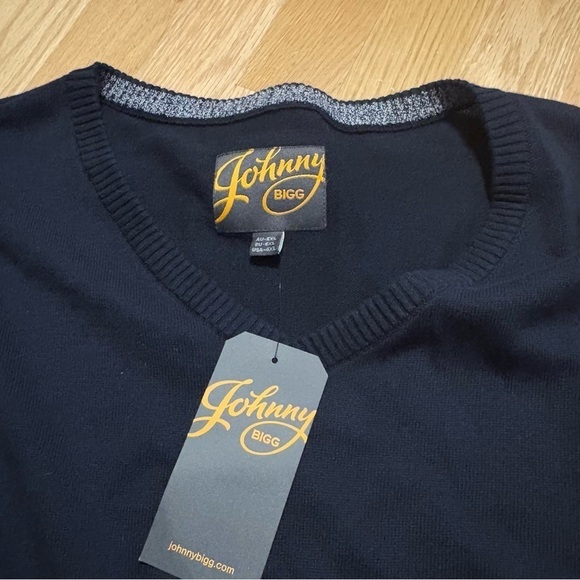 Johnny Bigg Black V-neck Sweater NEW Sz 4X Men’s - Picture 2 of 4